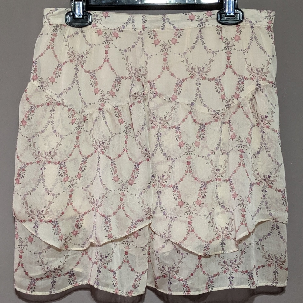 Forever 21 pastel pink floral skirt
